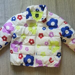 Wild Fable Kids Puffer Jacket with Floral Design